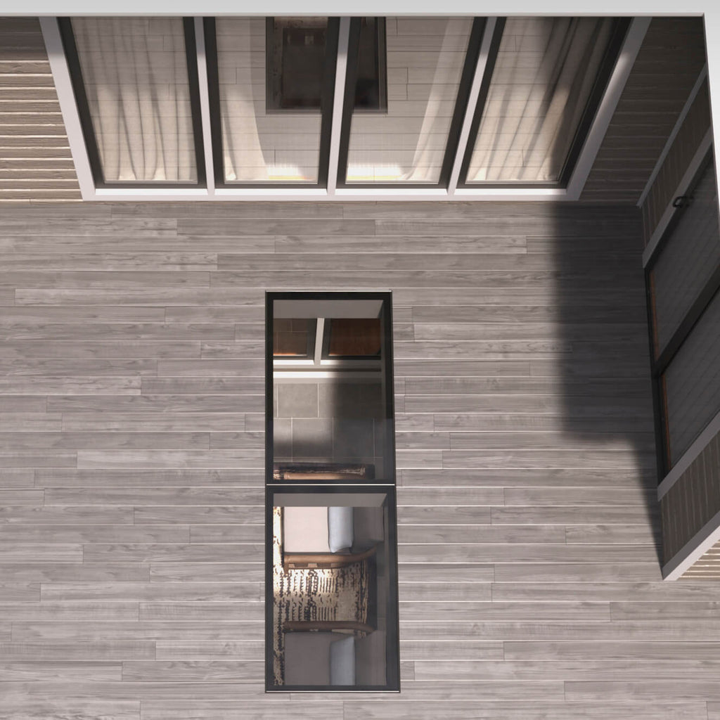 Glass Flooring Panel Rectangular - 32 x 96