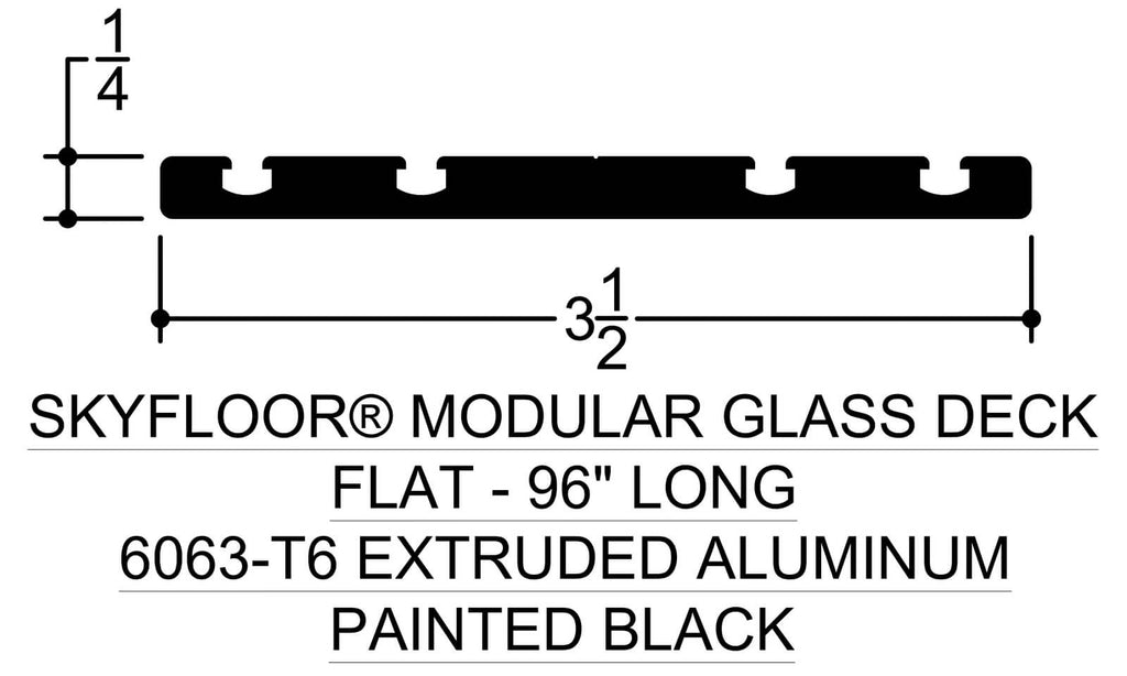 Modular Glass Deck System Sample Kit