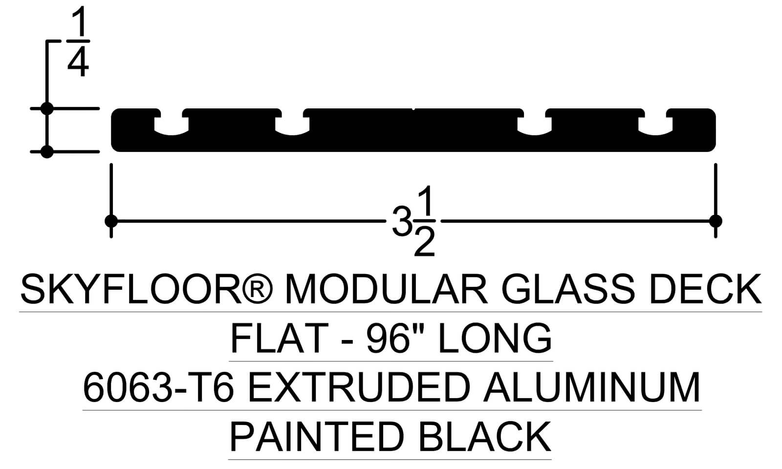 Modular Glass Deck System Sample Kit